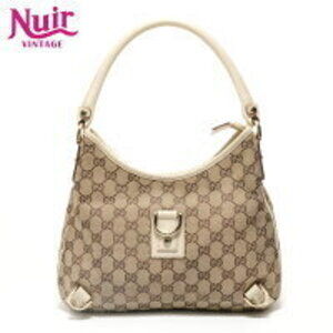 Gucci GG Canvas Abbey Shoulder Bag Beige
